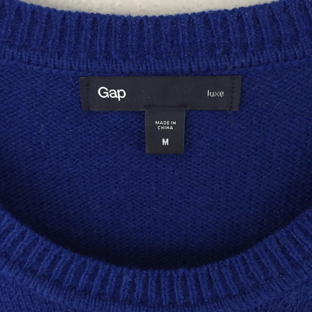 Gap Cobalt Sweater with Shoulder Buttons - Picture 4 of 5